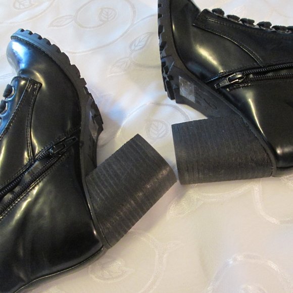 BLACK PATENT MIX NO. 6 BOOTIES - Picture 12 of 12